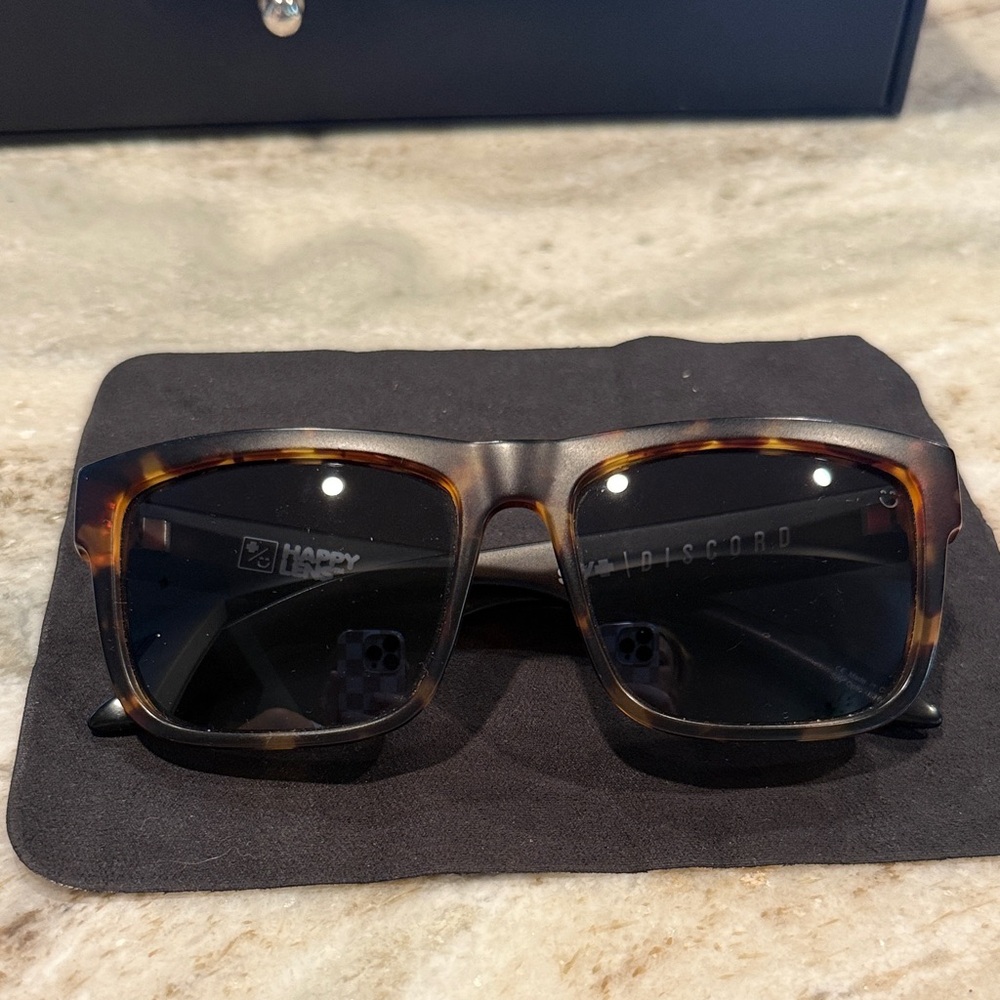 SPY Tortoise Shell Discord Sunglasses Happy Lens